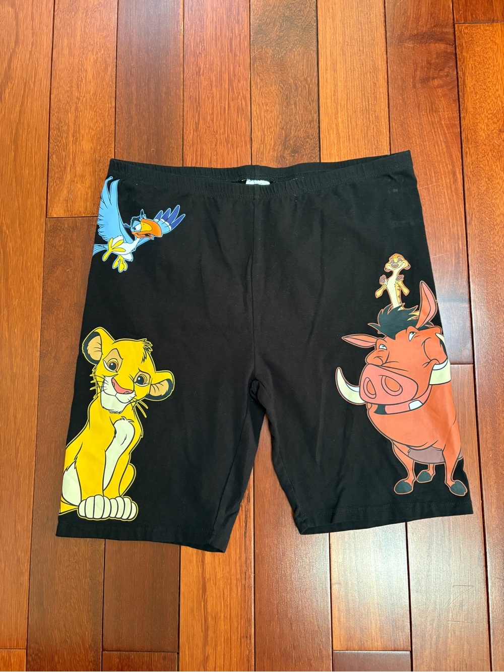 Disney Black Men's Shorts with Lion King Characters